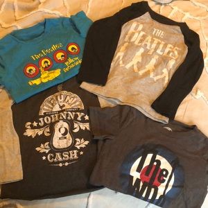 Lot of 2T classic rock band shirts